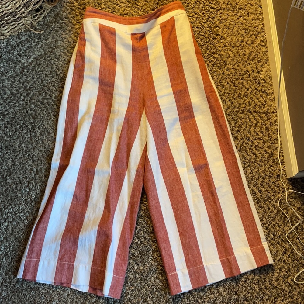 Madewell Wide Leg Stripe Pants